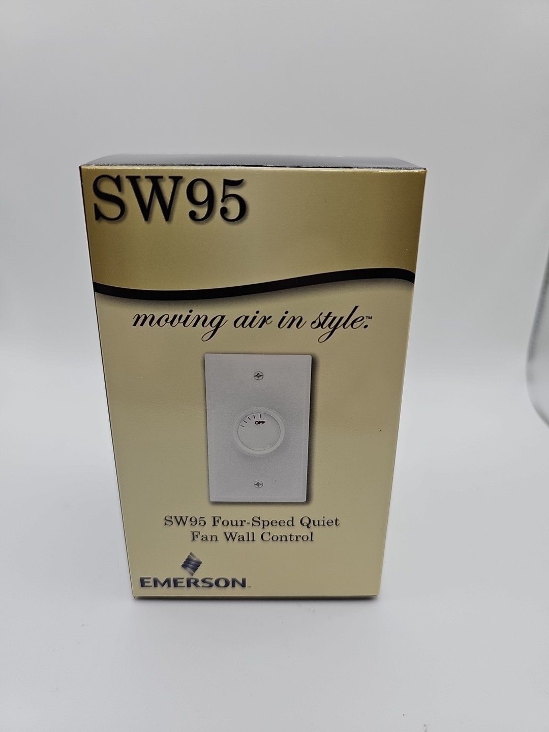 Emerson SW95 Ivory Four-Speed Quiet Fan Control Electronic Solid State