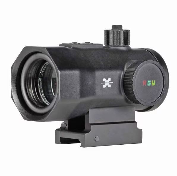 Axeon Red/Green/Yellow Airsoft Optic Dot Sight w/ Riser Black
