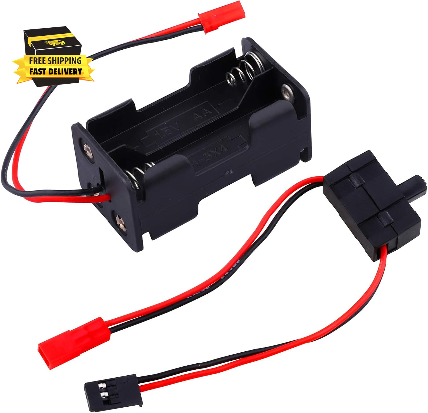 AA Battery Holder & On/Off Switches for RC Models ⭐️⭐️⭐️⭐️⭐️