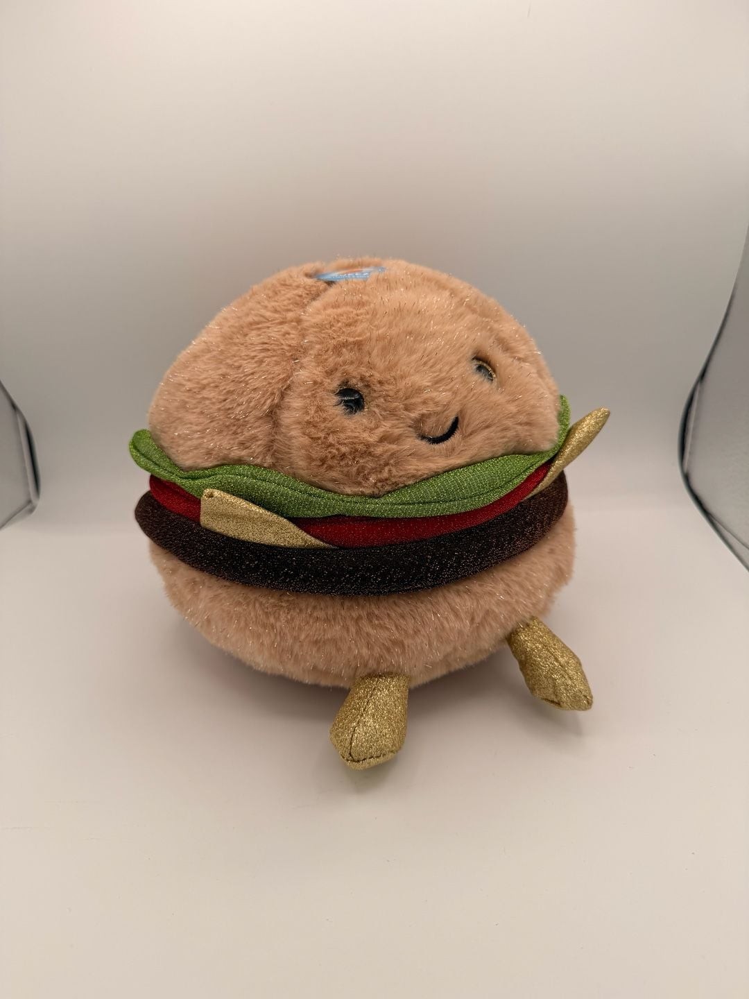 FAO Schwarz Glow Brights Snack Shop Burger 11" Light Up Plush with Sound