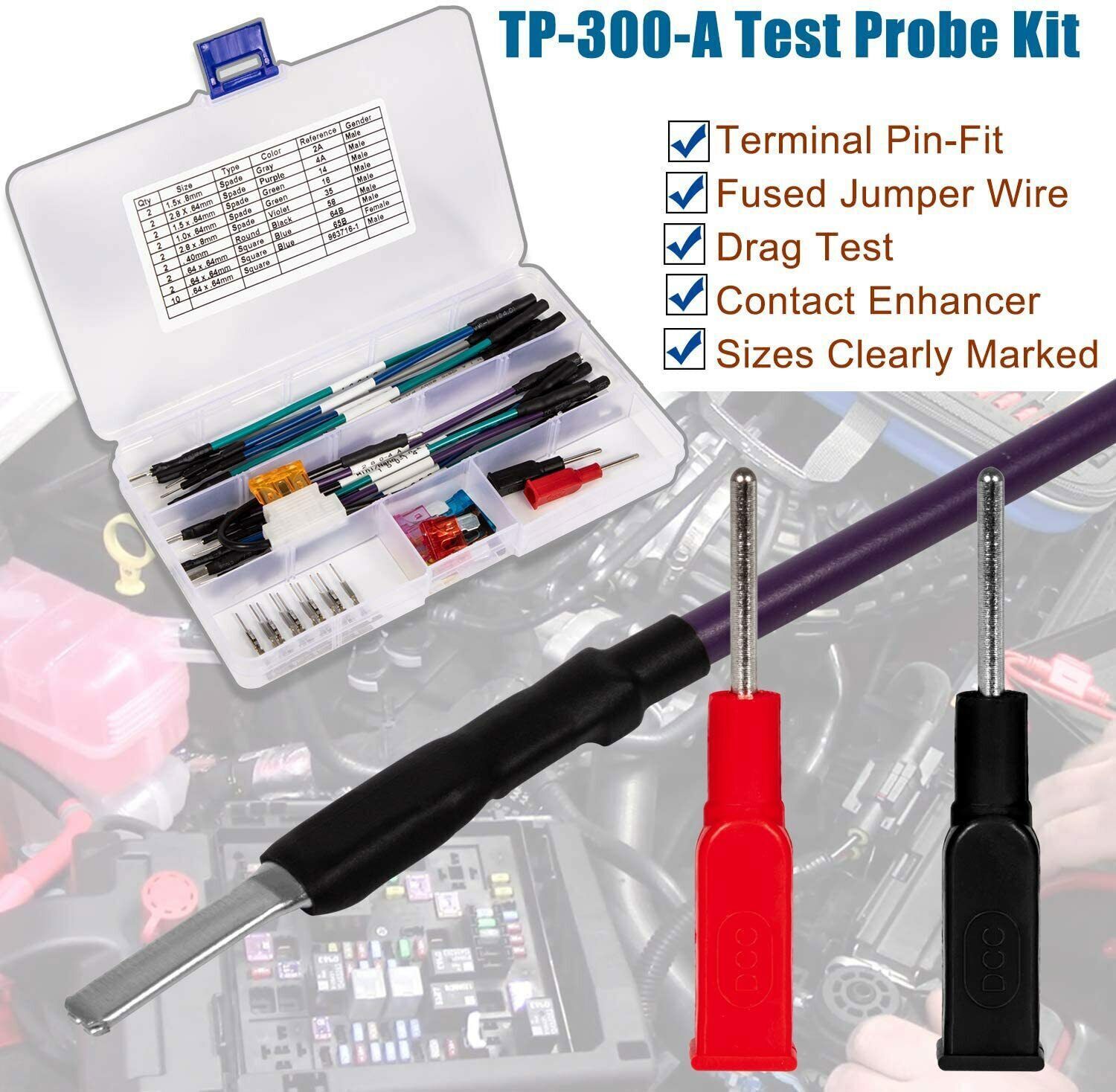 TP-300-A Terminal Test Probes Kit for EL-35616-300-A, 35616, J-35616 (Set of 26)