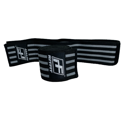 RitFit Powerlifting Knee Straps Pre-Owned Black