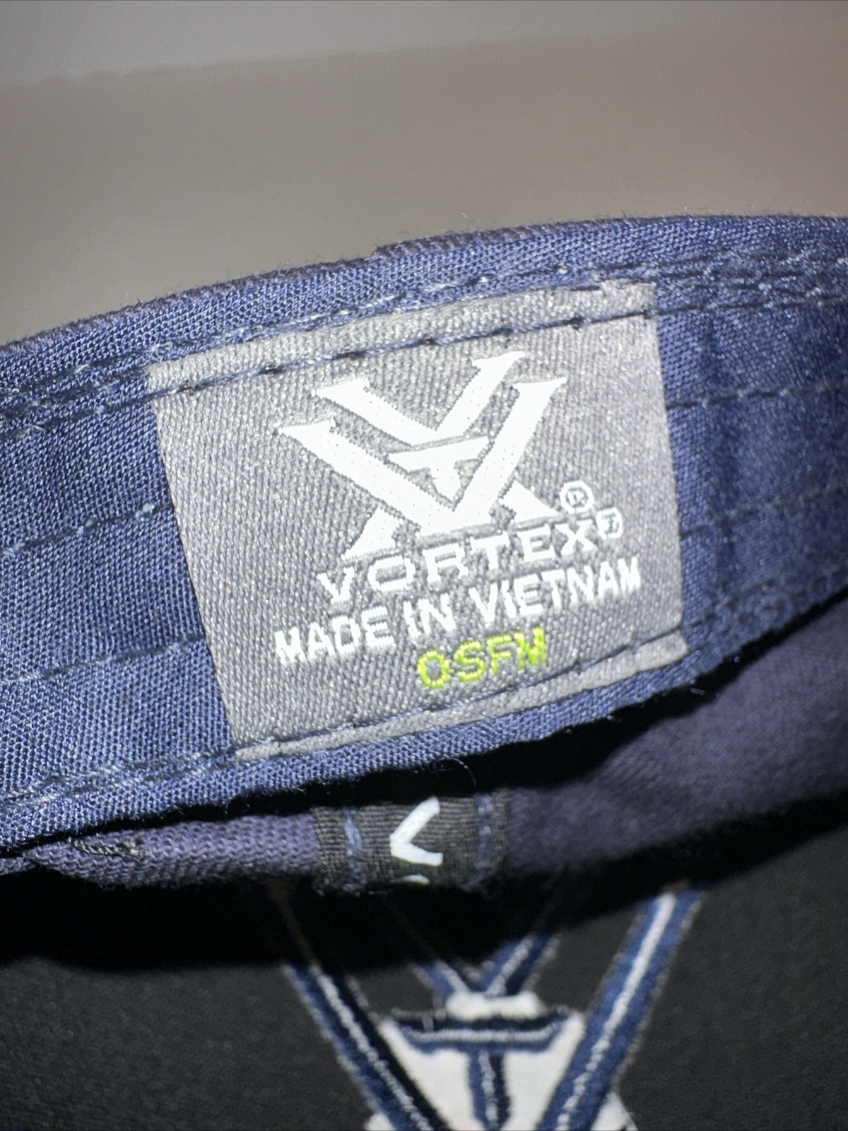 Vortex Snap Back Strap Gray and Blue Hat by Vortex Pristine Condition