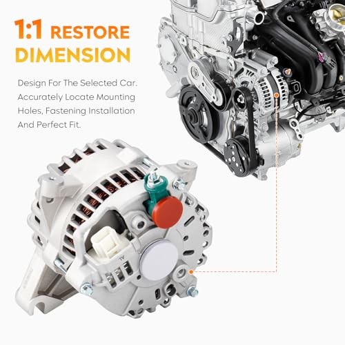 4L3U-10300-BA Alternator for Ford F150 04-08 Expedition 05-06 Lincoln Navigator