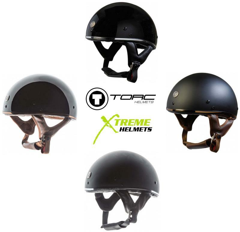 Torc Folsom T5 Helmet Fiberglass Matte or Gloss Chrome or Bronze DOT XS-3XL