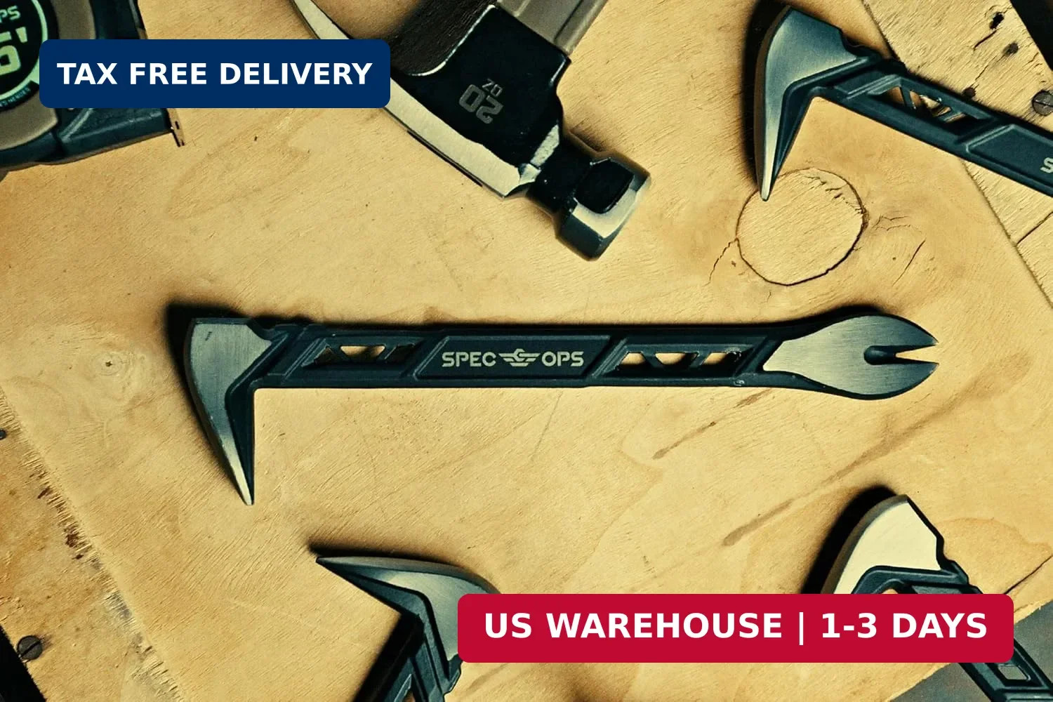 Spec Ops Tools Nail Puller Cats Paw Pry Bar for Prying, Demolition & Nail Pullin