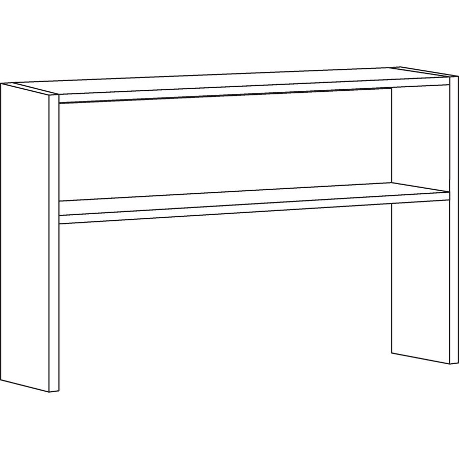 Lorell LLR79170 Charcoal Steel Desk Stack-on Hutch 60"