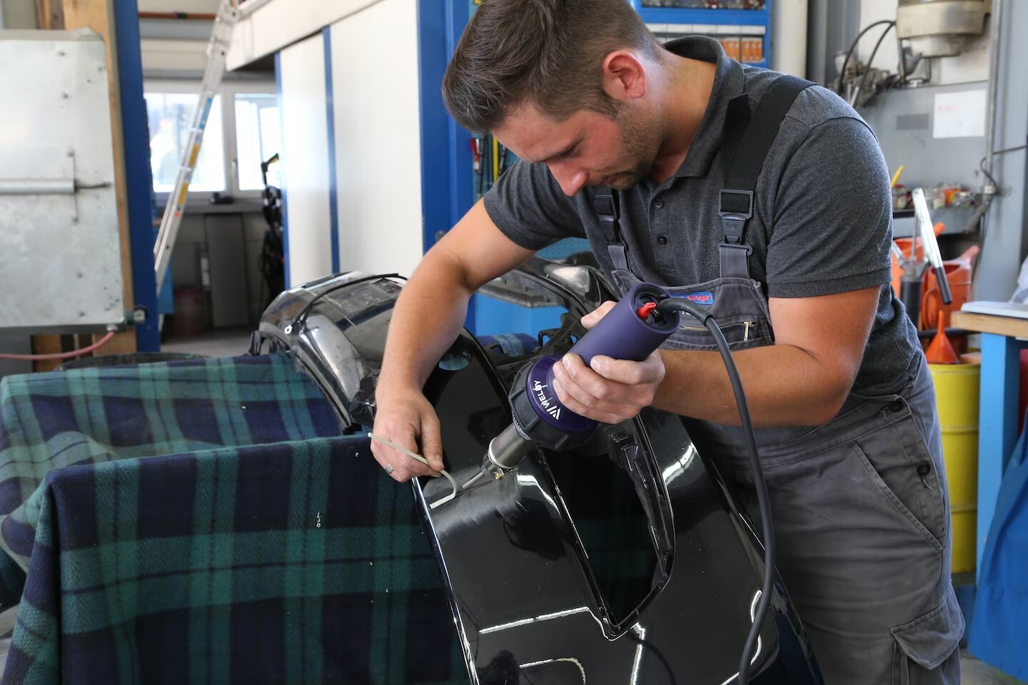 Weldy 1600W Plastic Welder Kit with Hot Air Gun, Welding Tip & Nozzles – for PVC