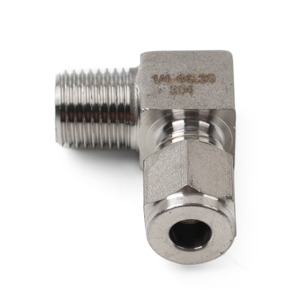 Kompressionsrohrverschraubung 1/4 PT x 1/4" OD Kupplungsadapter 304 Edelstahl