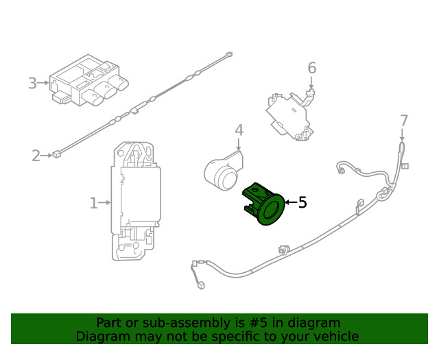 Genuine Nissan Parking Aid Sensor Cap 28533-6FV2B