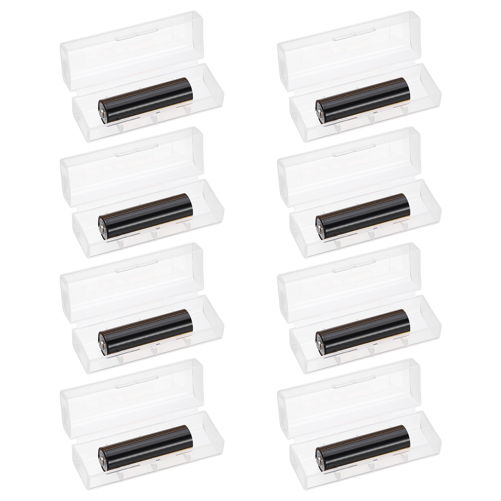 Battery Organizer Storage Box, 1 x 21700 Battery Storage Case Holder (Pack of 8)
