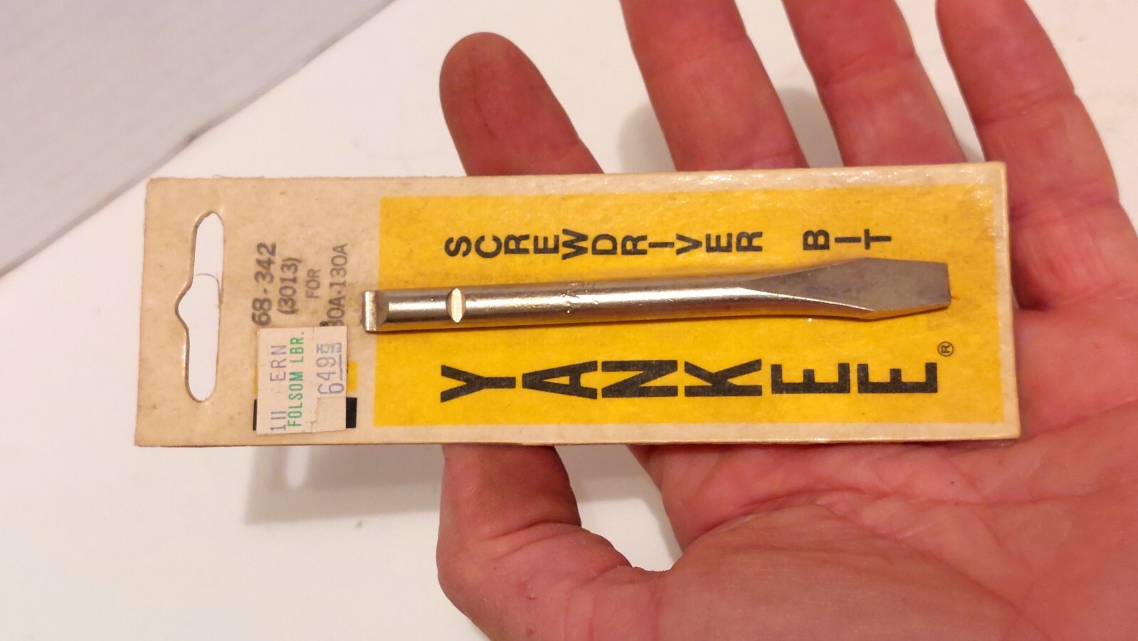 Vintage/NEW/SEALED Stanley Yankee Screwdriver Bit 68-342 Fits 68-030 & 68-130