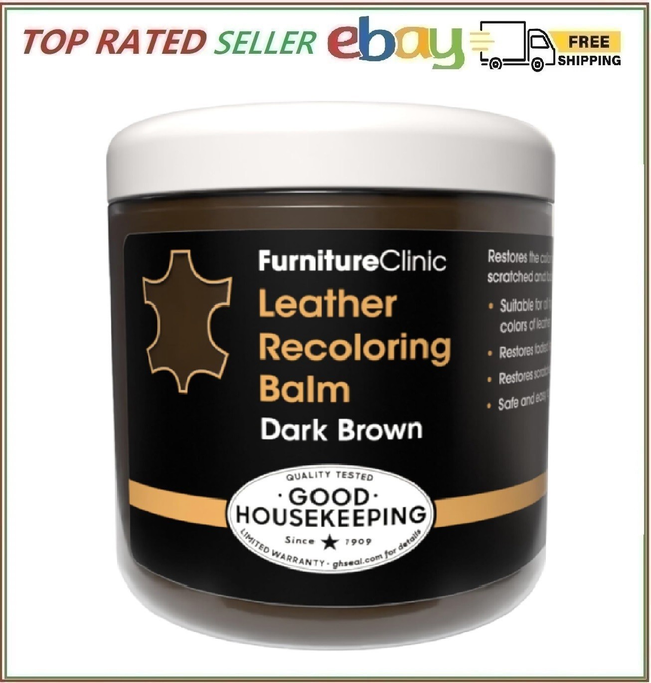 The Original Leather Recoloring Balm by Furniture Clinic - Maroon Leather Dye