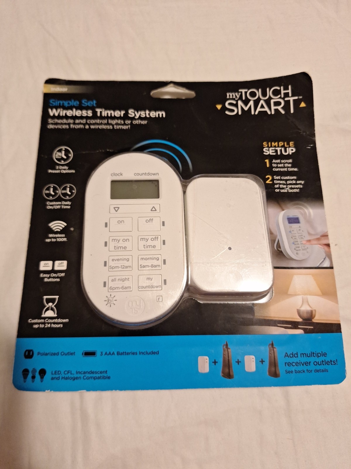 Mytouch Smart Simple Set Indoor Wireless Timer System #35166 ~ Brand New/Sealed