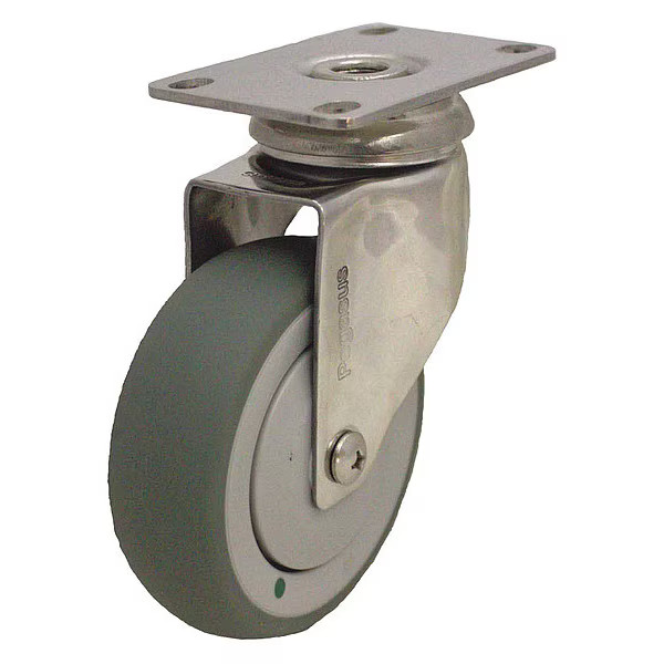 Manufacturer Varies Swivel Plate Caster,TPR,5 in.,220 lb. P14SX-RP050K-12-AM