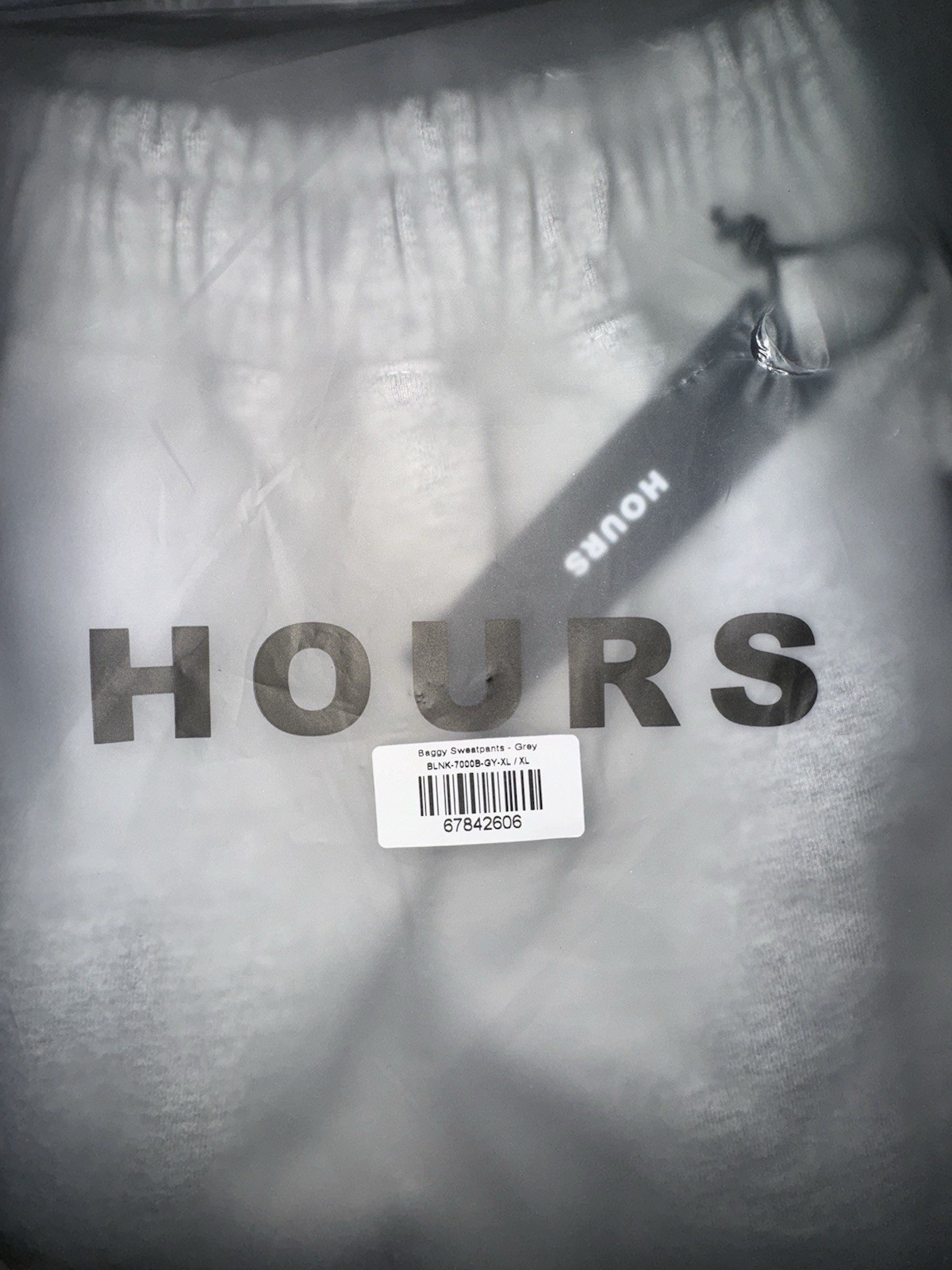 HOURS Baggy Sweatpants in Grey - Size XL