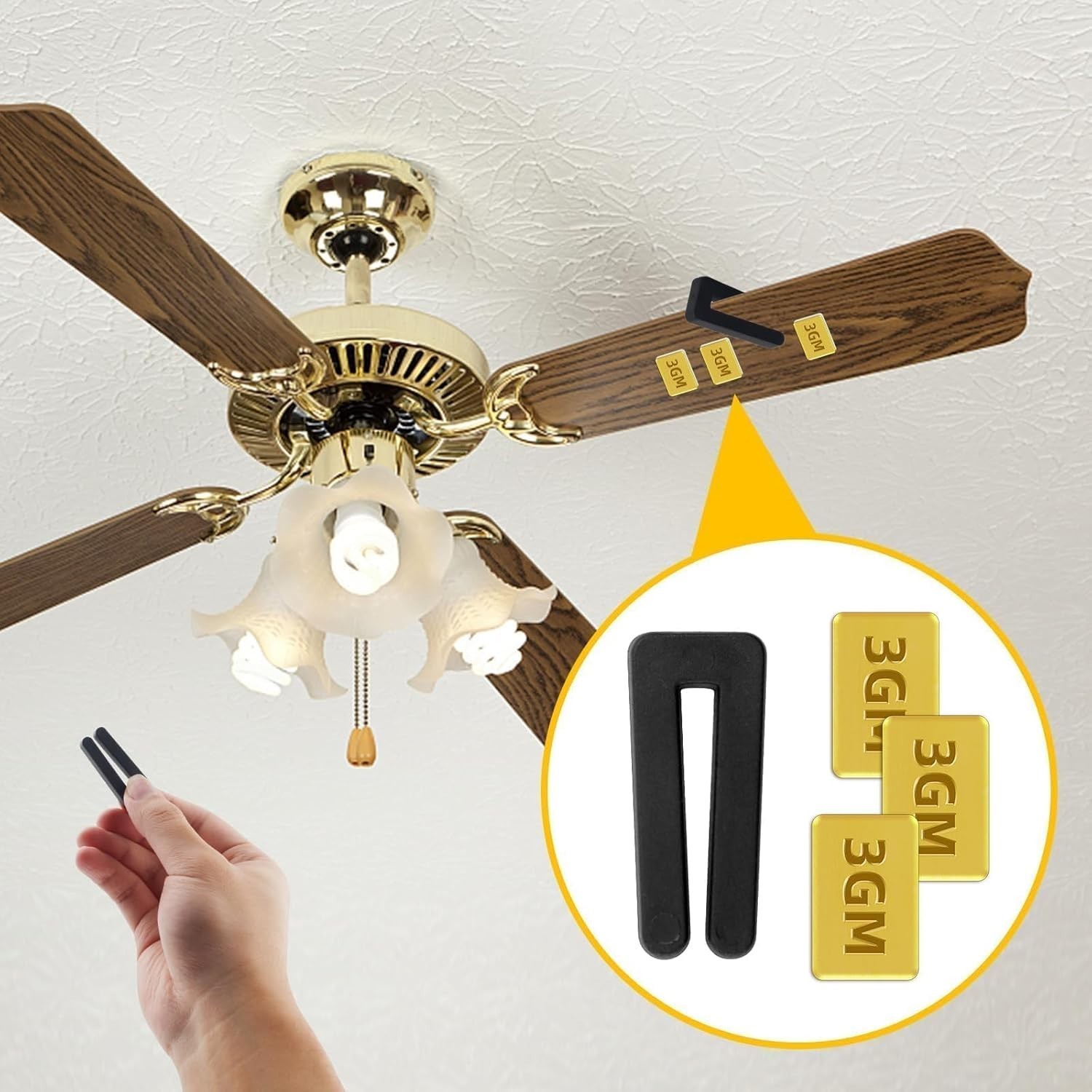 Ceiling Fan Balancing Solutions - 16 PCS Weights & Clips for Smooth Operation