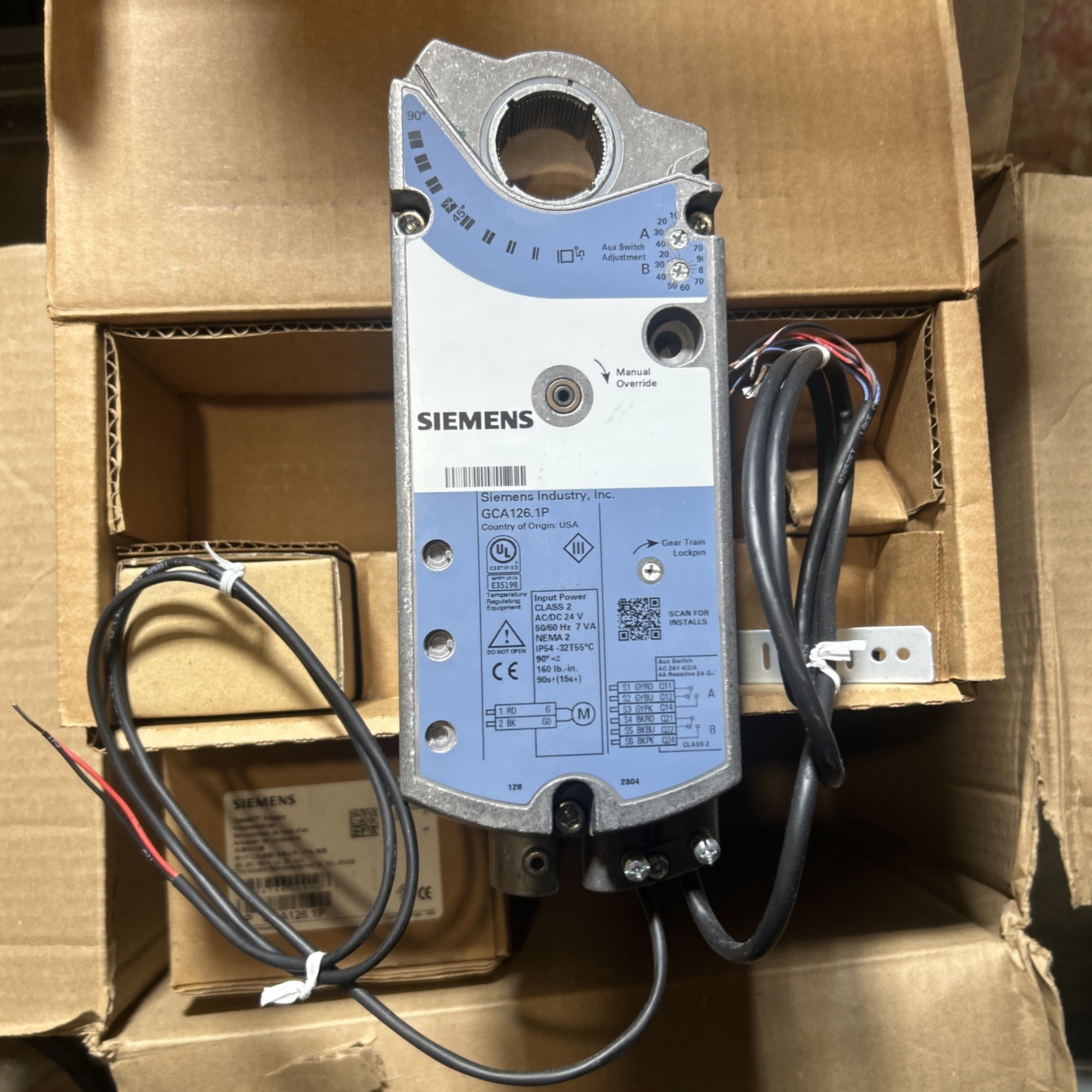 Siemens GCA126.1P Actuator NEW!