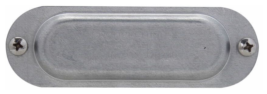 Crouse-Hinds 680, Rigid Conduit Body Cover, 2 Sht Stl Form 8 Cov, 1 PC