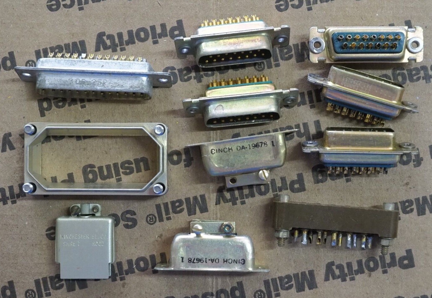 11 piece connector lot #9   electronics aviation used bx153