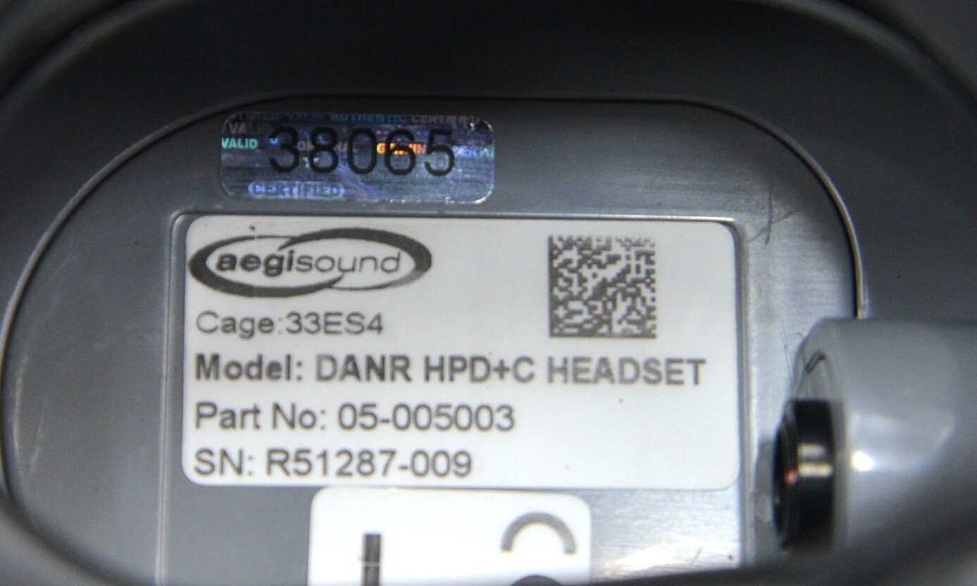 Aegisound DANR HPD+C Headset Assembly Hearing Protection & Communication Kit