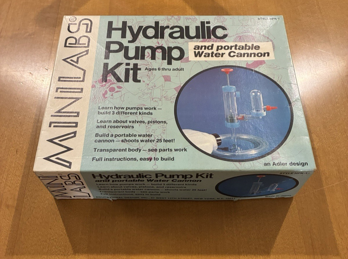 Vintage Adler Design Minilab - Hydraulic Pump Kit & Water Cannon #HPK-1 READ