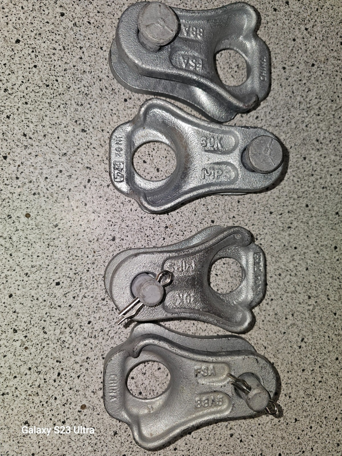 Lot of 4 Heavy-Duty FSA 30K Cable / Guy Wire Grips