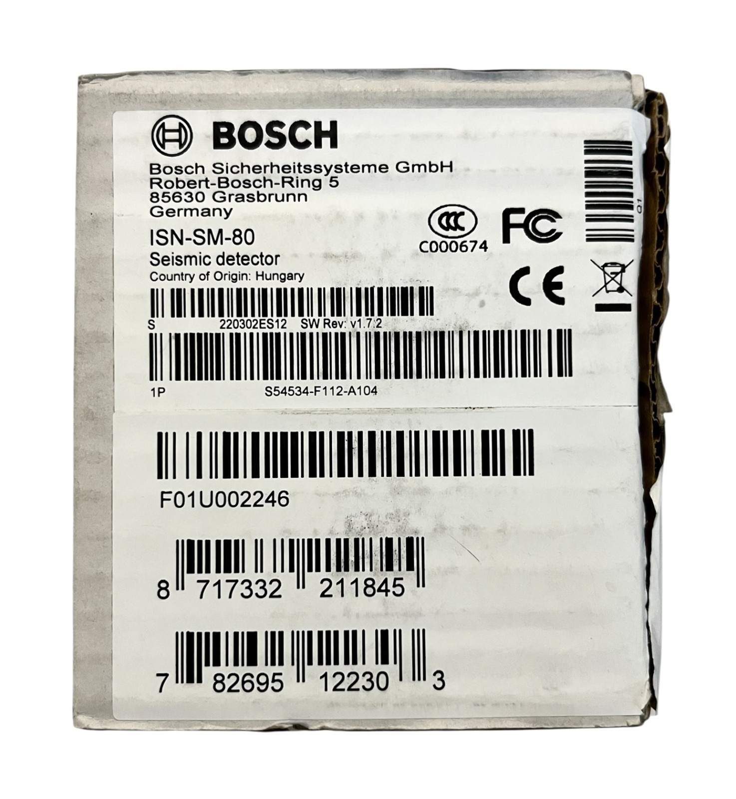 BOSCH ISN-SM-80 Seismic Detector