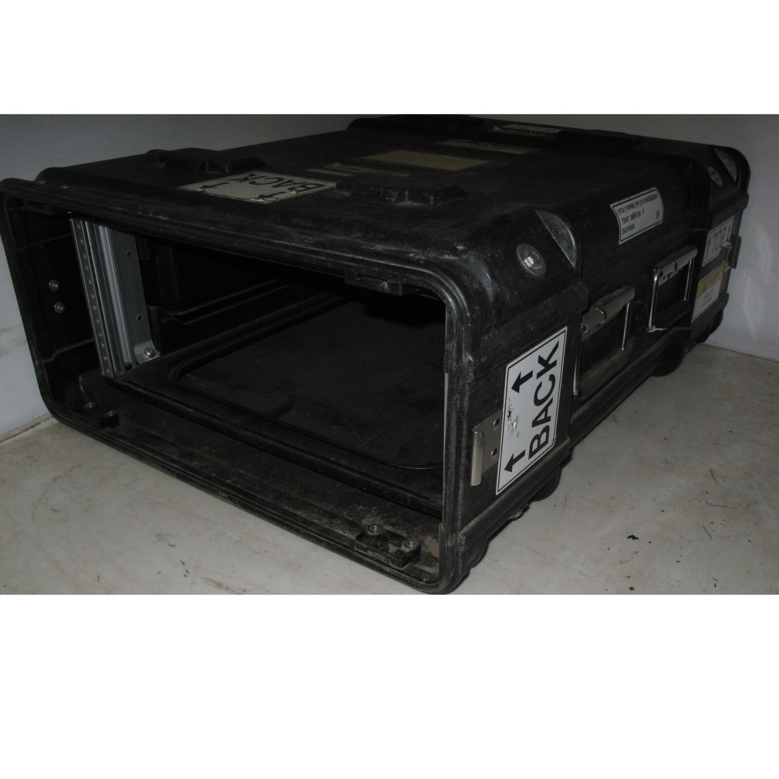 Rackmount 04U x24 ECS Legacy Composite Shock Mount Rack Black Case Shockmount B