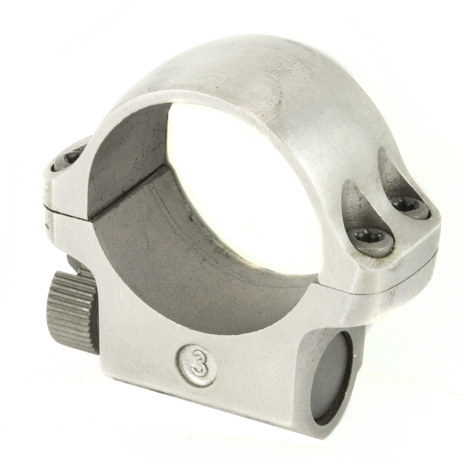 Ruger M77 3K 1" Low Silver Scope Ring-90281