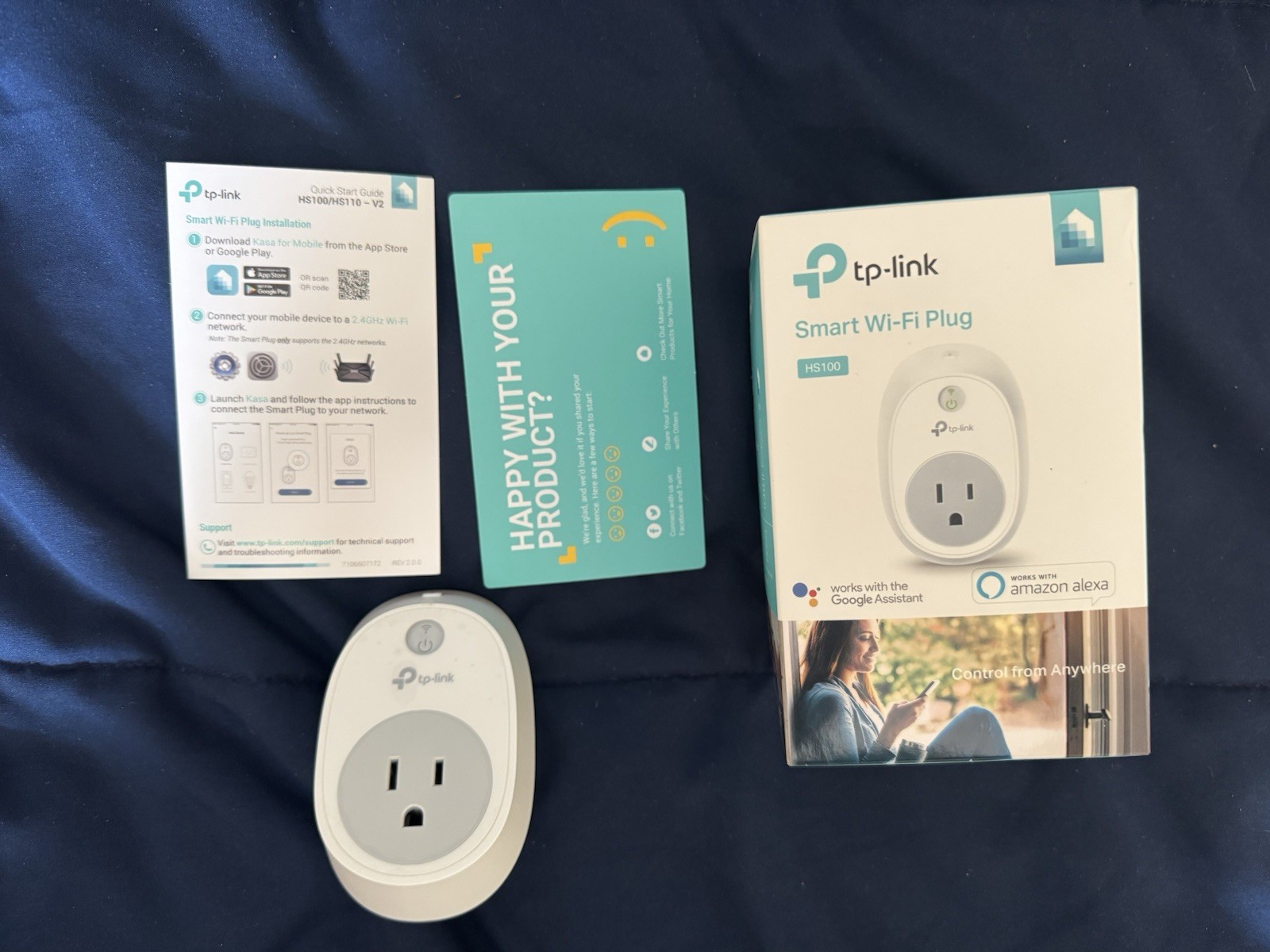 TP-Link HS100 Smart Wi-Fi Plug US, Alexa & Google Assistant Compatible