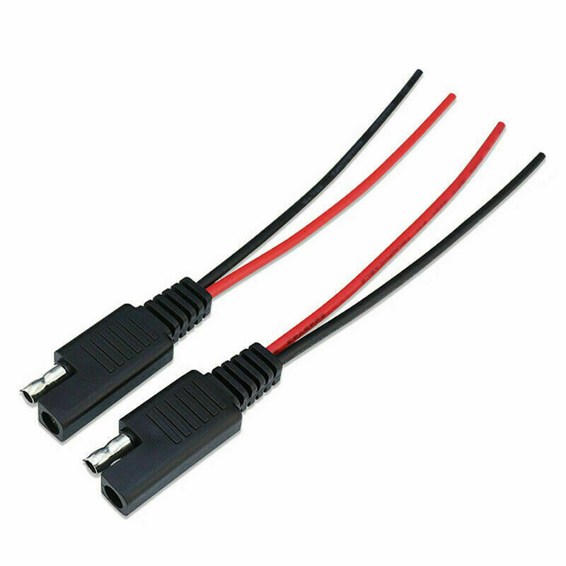 1Pc 30cm SAE Solar Battery Plug Line Car DIY Line Connector Cable 12V 10A