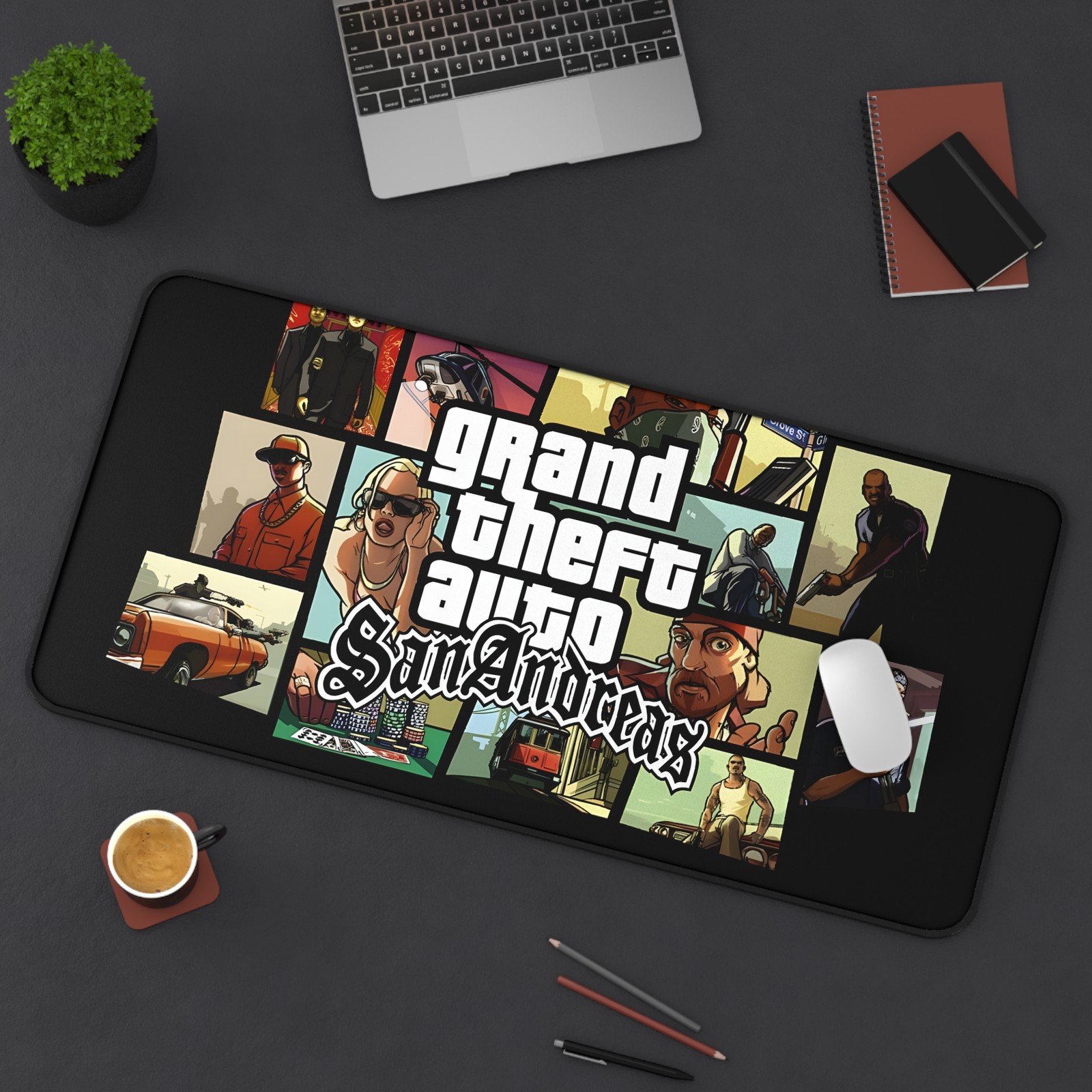 Grand Theft Auto San Andreas Desk Mat | Gaming Mouse Pad