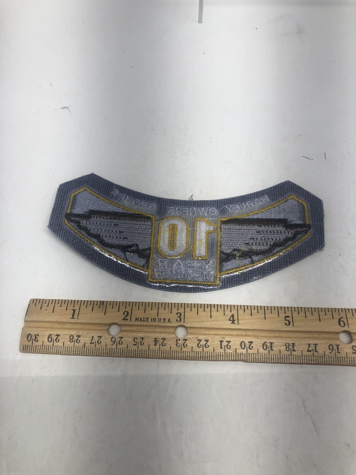 Harley Davidson HOG Owners Group Winged 10 Year Member Patch