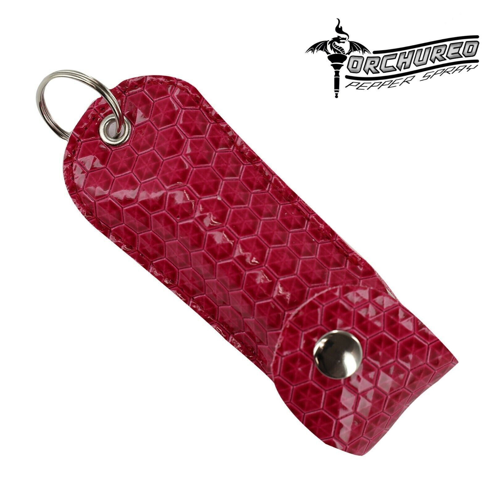 TORCHURED™ Police Grade Maximum Strength Pepper Spray Keychain Fuchsia/Honeycomb