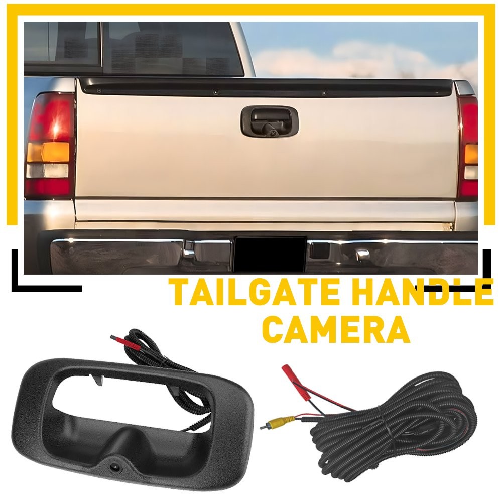 For Chevy Silverado/GMC Sierra 1999-2006 Rear View Backup Tailgate Handle Camera