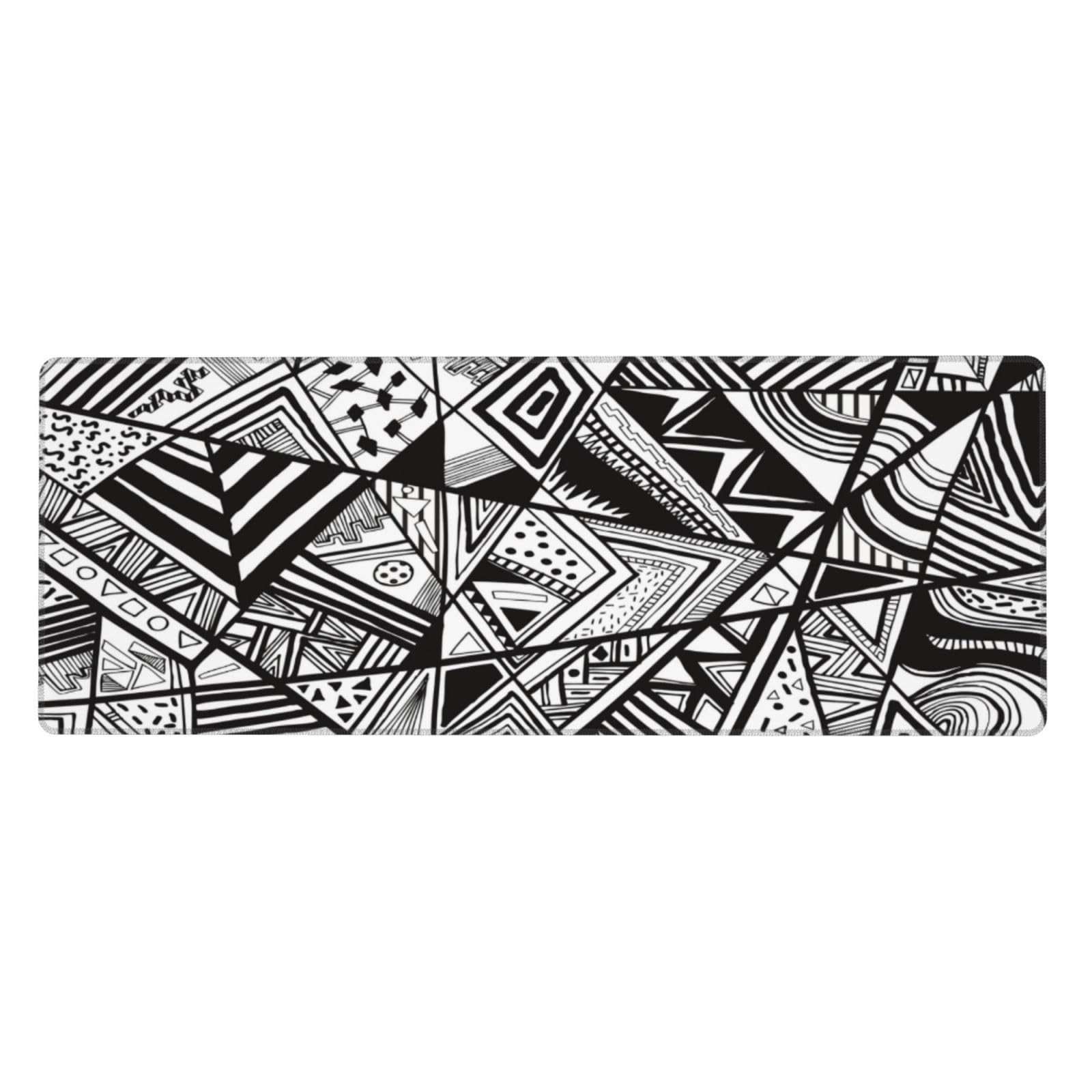 Gaming Mouse Pad, Large Non-Slip Rubber Base Mousepad, Keyboard Mouse Mat, De...