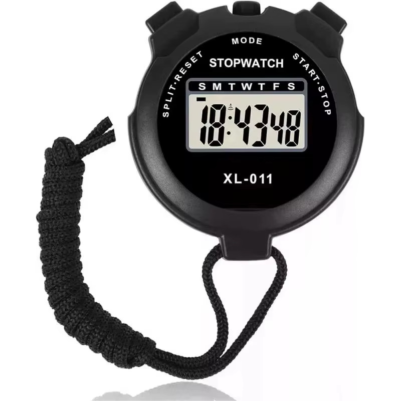 Portable Digital Sports Stopwatch Handheld Timer Chronograph