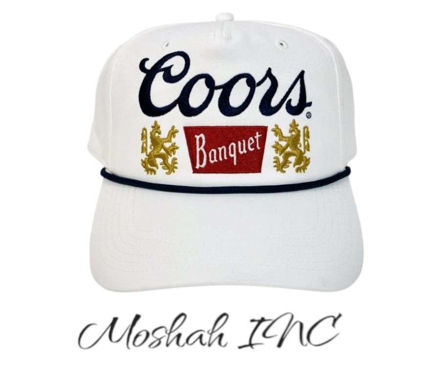 Coors Banquet Beer Faded Vintage Yellow Hat Yellow