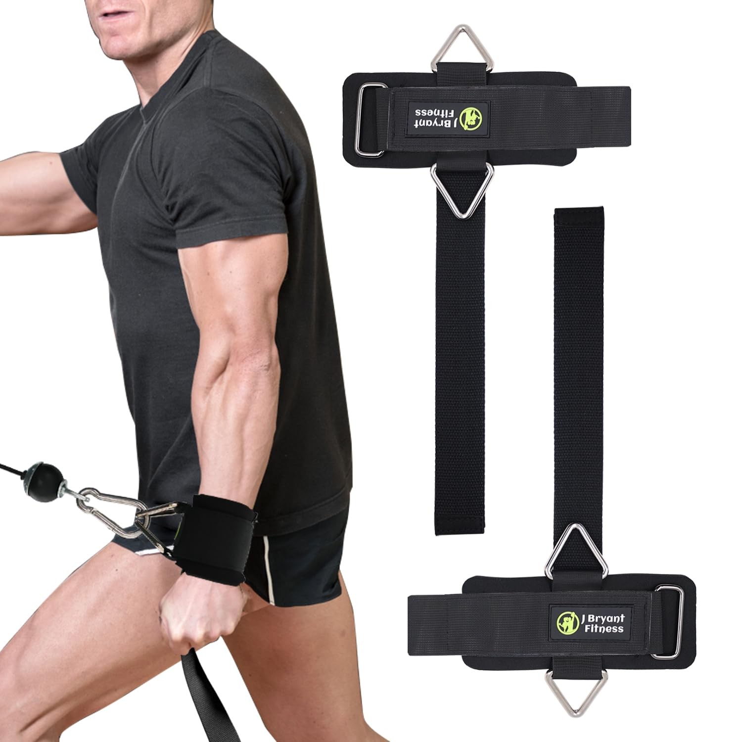 Fitness Wrist Straps for Weightlifting and Cable Machines - Premium Padded Wr...