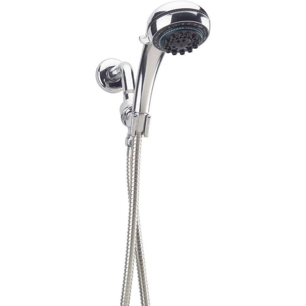 High Pressure 8 Function Handheld Shower Head with Long Stainless Steel Hose