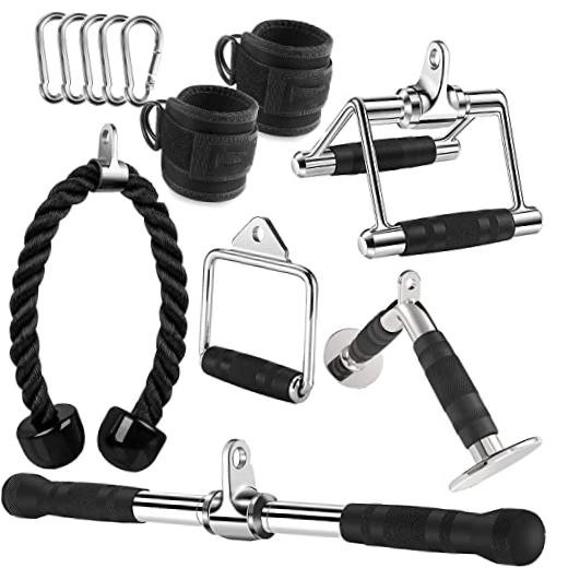 Cable Machine Attachment, LAT Pulldown Attachments, Home Gym Accessories,