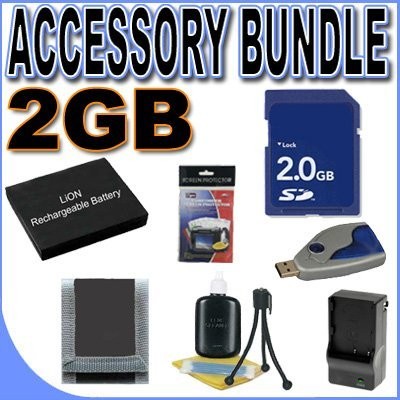 NB-5L Lithium Ion Replacement Battery BigVALUEInc Accessory Saver 2GB Bundle...