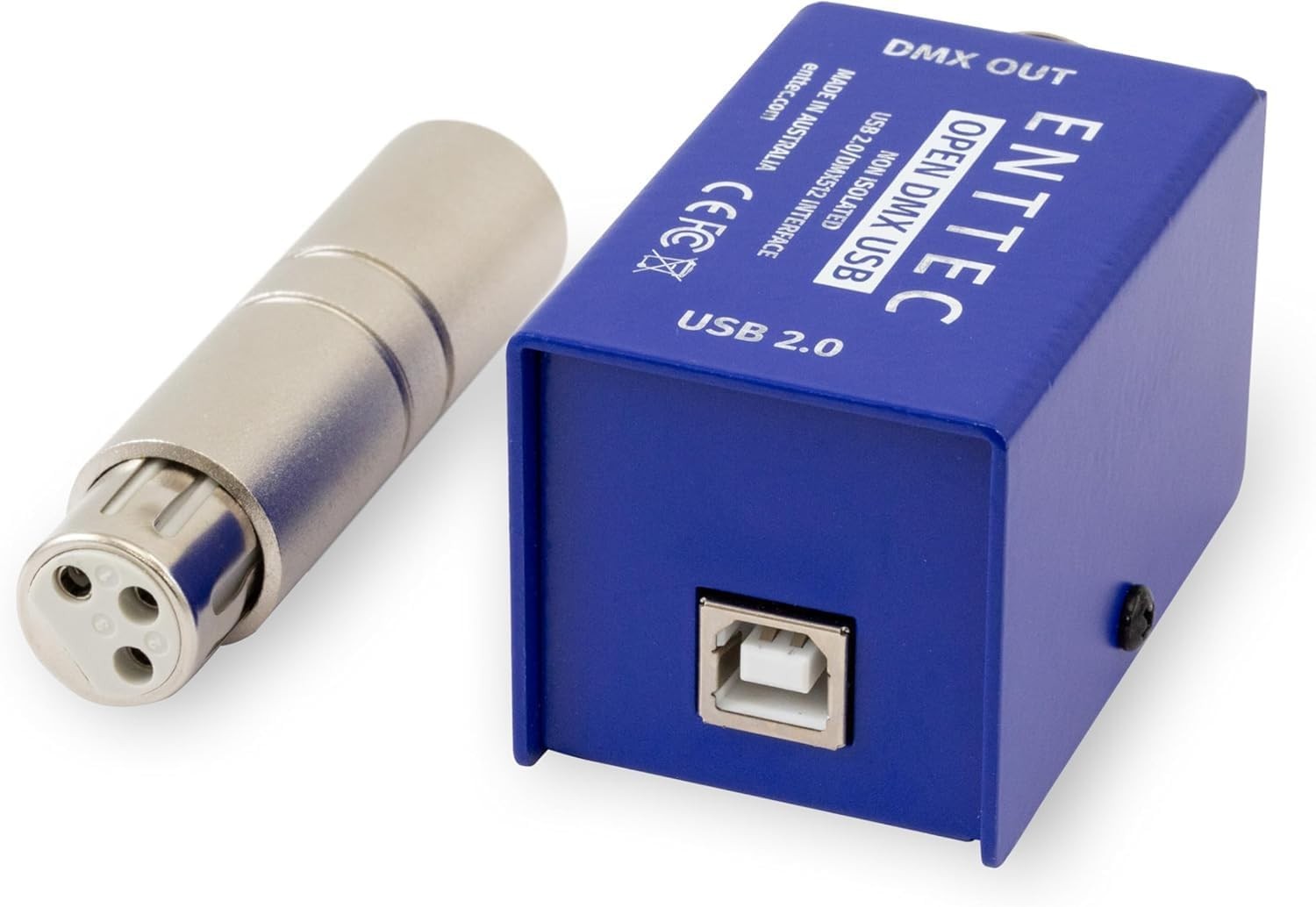 Enttec Open DMX USB 70303 Lighting Interface Controller Widget (Open Blue