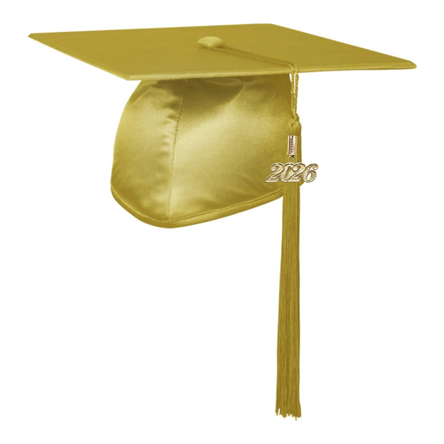 Endea Graduation Shiny Adult Majestic Gold Cap & Tassel High School and College