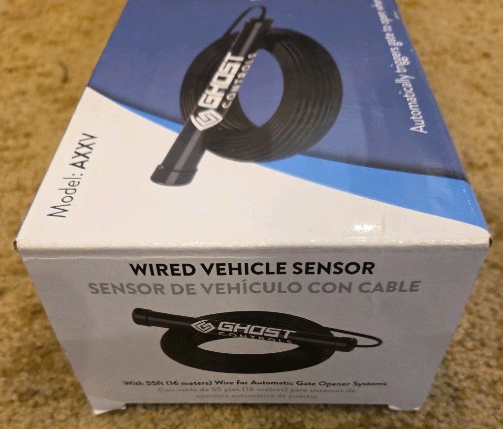 Ghost Controls AXXV Wired Vehicle Sensor with 55 ft. Cable for Automatic Gate
