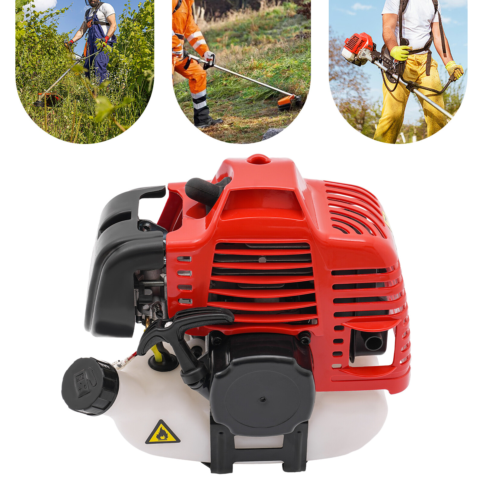 3HP Gasoline Engine Single-cylinder Hand-pull Engine Air Cooling 42.7CC 2 Stroke