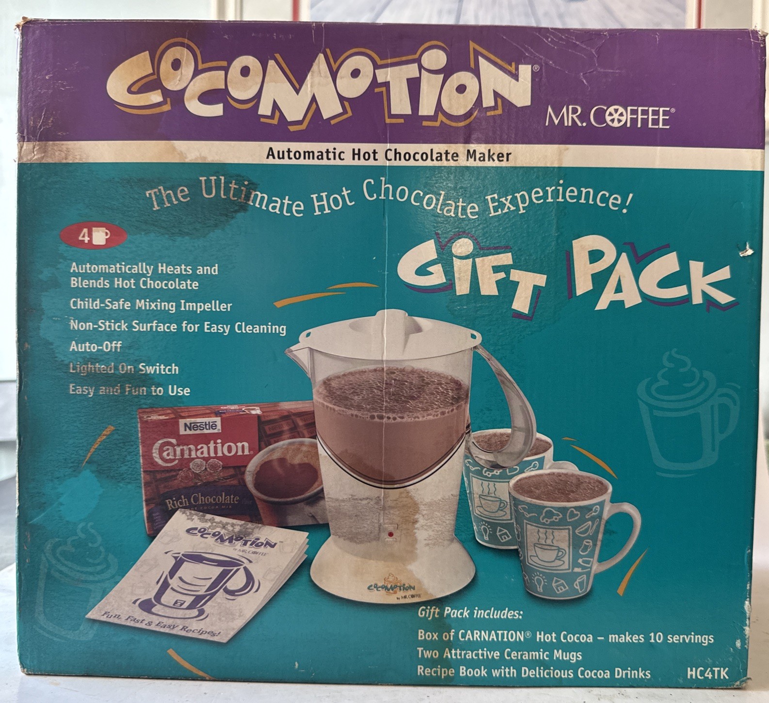 New Mr. Coffee Cocomotion HC4 Hot Chocolate Maker 4 Cup - Gift Pack HC4TK