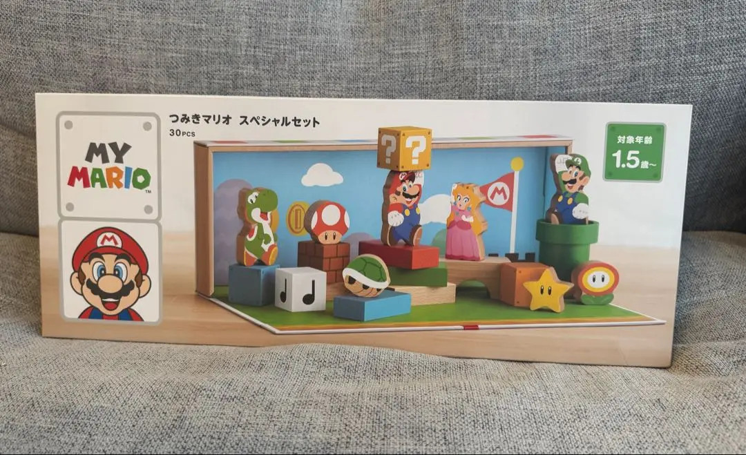 NEW Nintendo My Mario Wooden Block Special Set 30pcs Store Exclusive Amiibo F/S