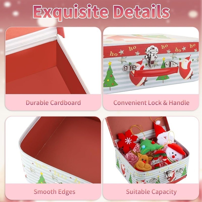 Decorative Cardboard Storage Boxes Stackable Organizers Home & Gift Wrapping New
